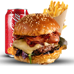 Mushroom Burger Meal 