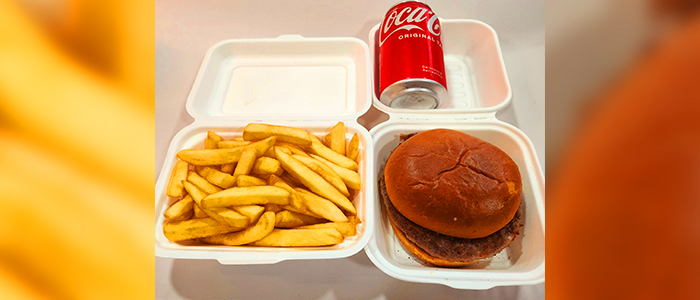 Mushroom Burger Meal 