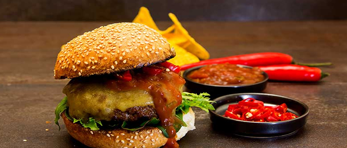 Mexican Hot Chilli Burger Meal 