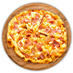 Hawaiian Style Pizza  8" 