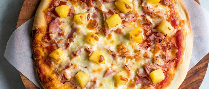 Hawaiian Style Pizza  8" 